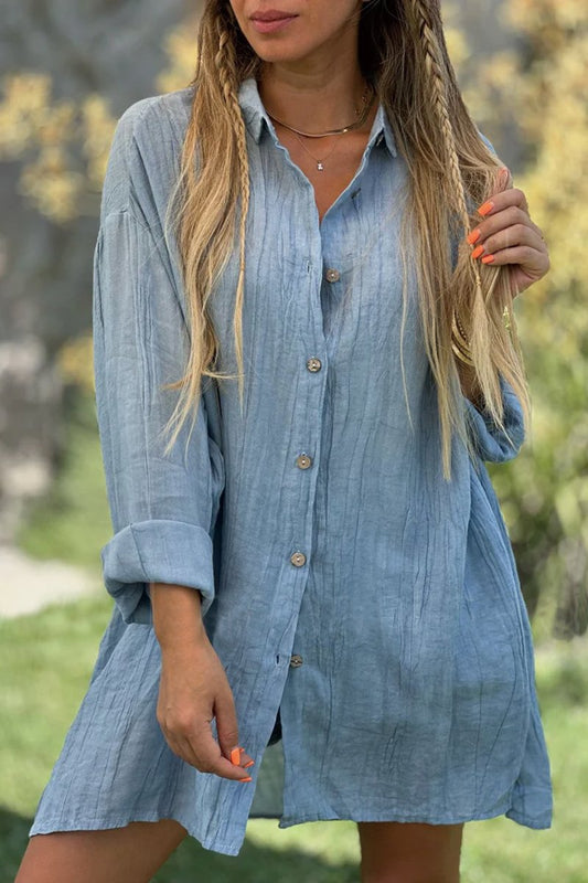 Women's cotton and linen shirts