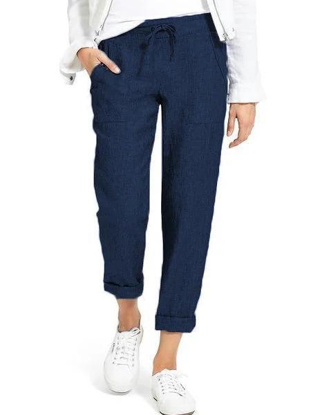 Women's Cotton and Linen Casual Pants