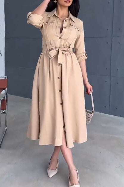 Work coat style dress