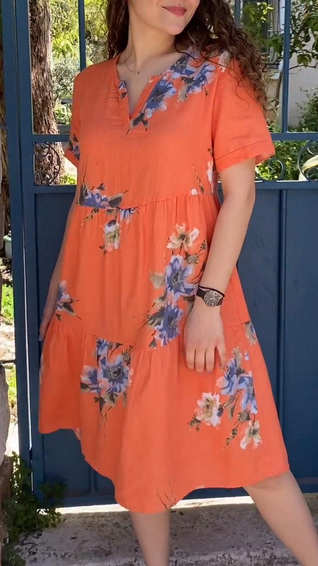 New Floral Loose Dress