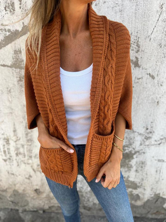 Casual Lapel Knitted Cardigan Jacket
