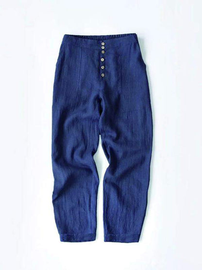 Button Cropped Pants