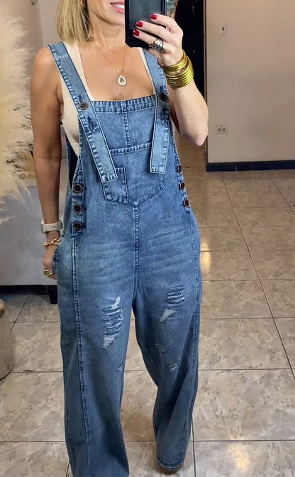 Summer Casual Denim Overalls