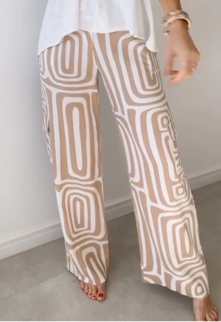 Casual Pattern Printed Trousers