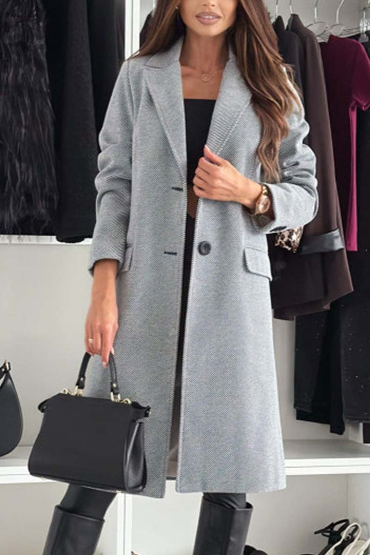 Women's fashionable double breasted coat