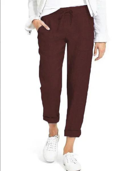 Women's Cotton and Linen Casual Pants