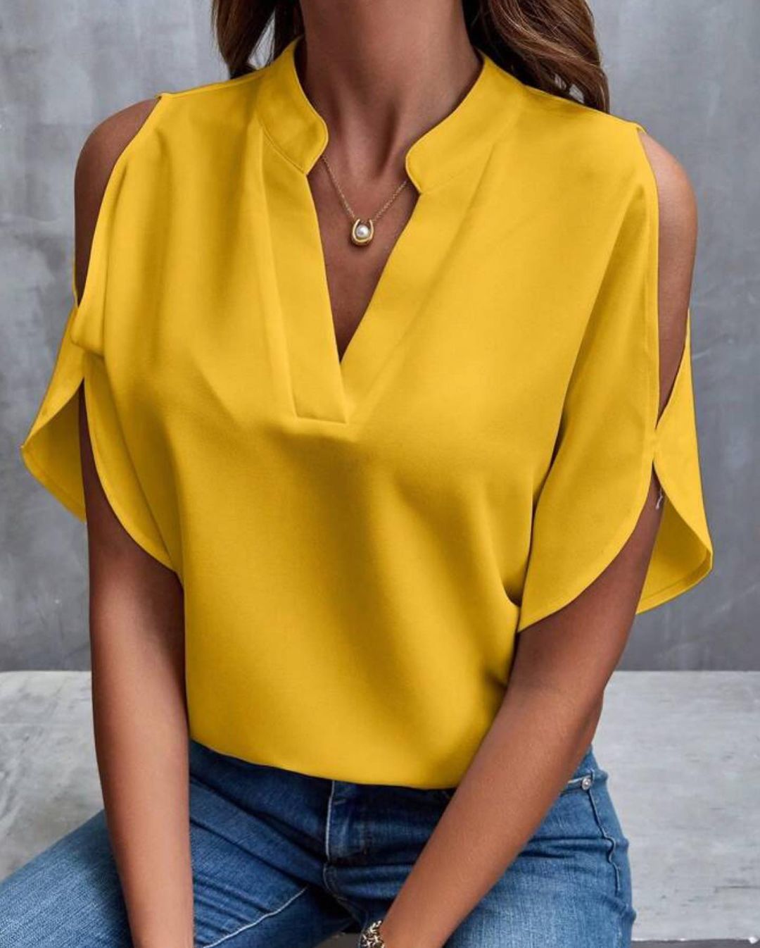 Casual V-neck Top