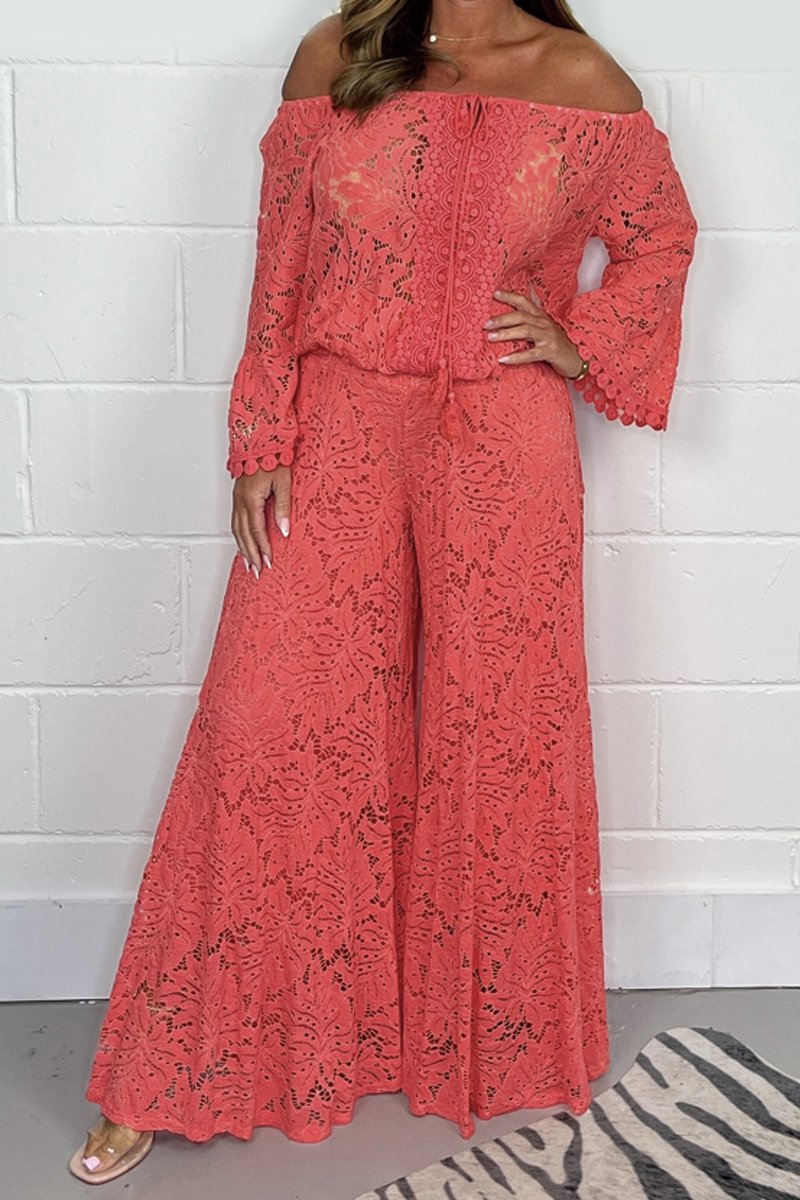 Casual lace suit