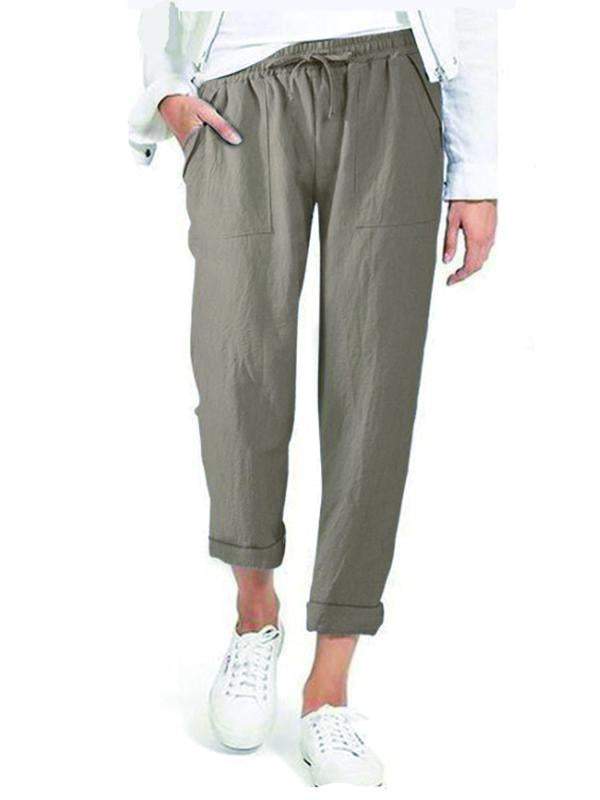 Women's Cotton and Linen Casual Pants